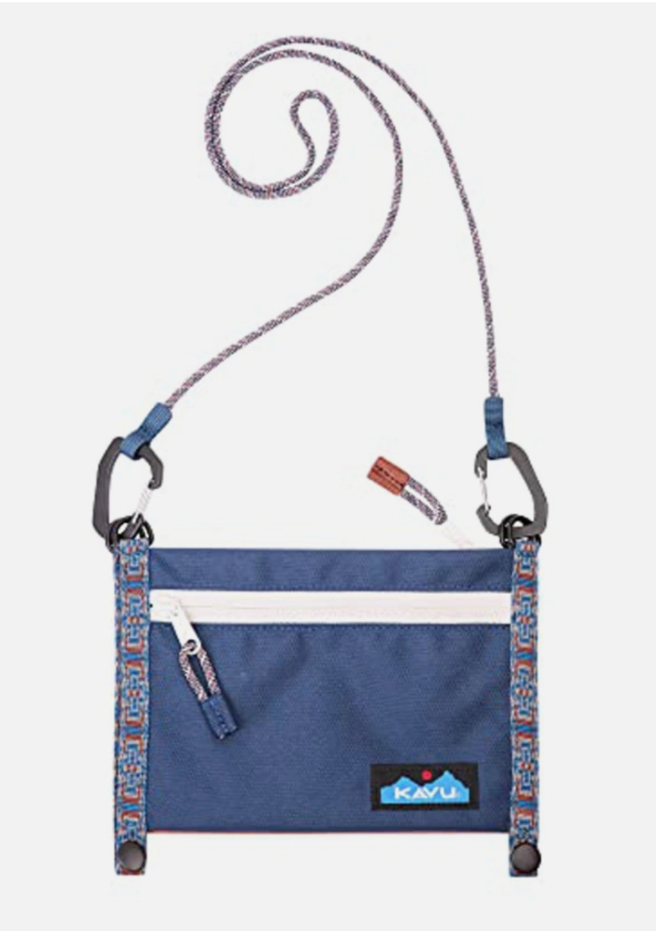 NEW KAVU FREE PEOPLE TAHOMA TRAIL MIX BLUE CROSSBODY BAG PURSE 2-N-1